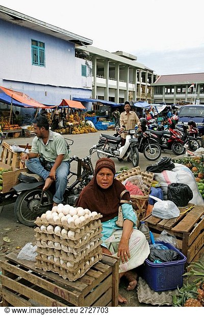 INDONESIA Market traders  Banda Aceh  Aceh 2 years after the Tsunami