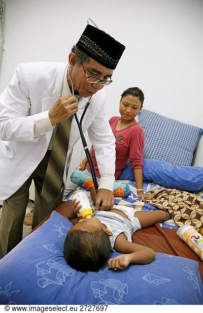 INDONESIA The Childrens´ Hospital  built by CRS  Banda Aceh  Aceh Dr Nurbafri N Yabya  pediatrician 2 years after the Tsunami