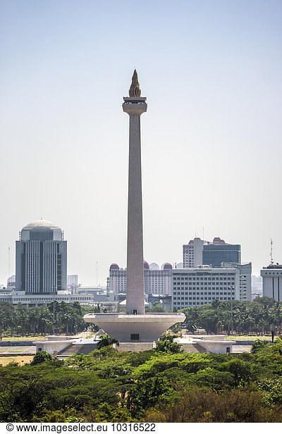 Indonesien Jakarta Merdeka Platz Naturdenkmal Monas