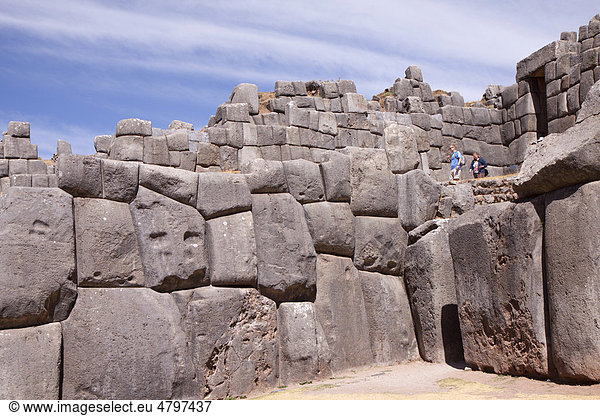 Inka-Festung Sacsayhuaman  Cusco  Peru  Südamerika
