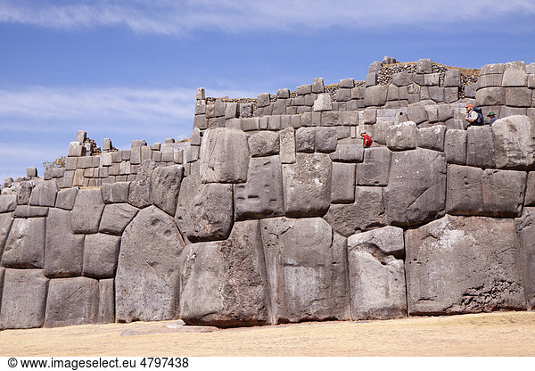 Inka-Festung Sacsayhuaman  Cusco  Peru  Südamerika