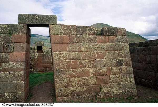 Inka-Ruinen von Pisac. Urubamba Tal. Peru
