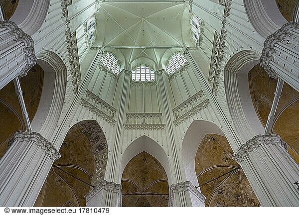Innenarchitektur  Marienkirche  Stralsund  Mecklenburg-Vorpommern  Deutschland  Europa
