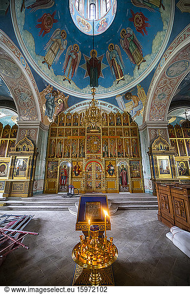 Inneres der Kathedrale von Kolomna  Gebiet Moskau  Russland  Eurasien