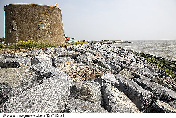 Innovative scheme for farmers to sell land for housing to pay for coastal defenses  Bawdsey  Suffolk  England