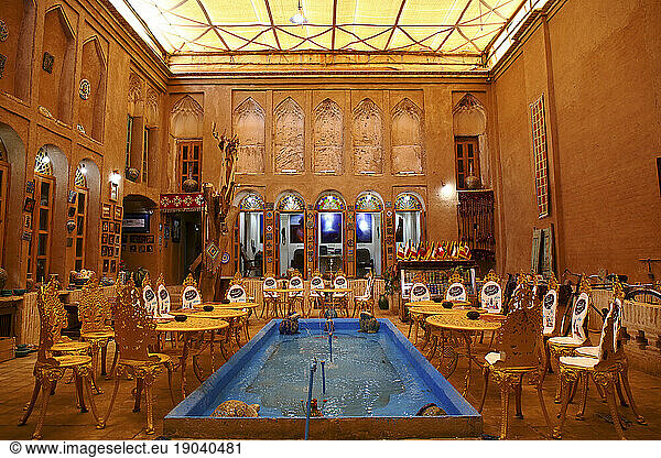 Inside a traditional house in Yazd  Iran