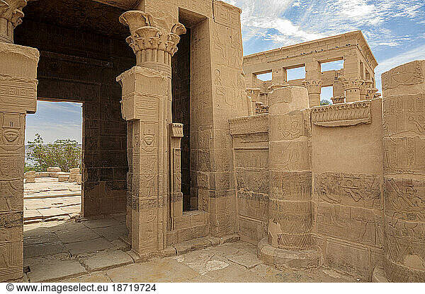 Inside Trajan's Kiosk on Agilika island