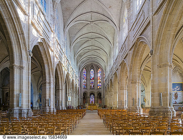 Interior of Blois Cathedral (CathÃ©drale Saint-Louis de Blois)  France