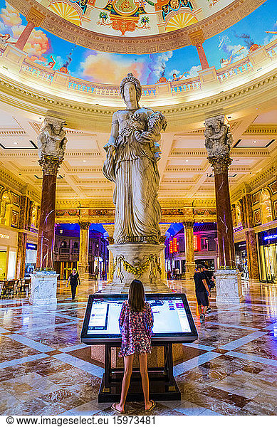 Interior of Caesars Palace Hotel and Casino  Las Vegas  Nevada  United States of America  North America