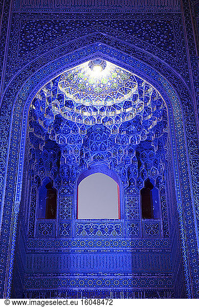 Interior of Jameh Mosque  Yazd  Iran