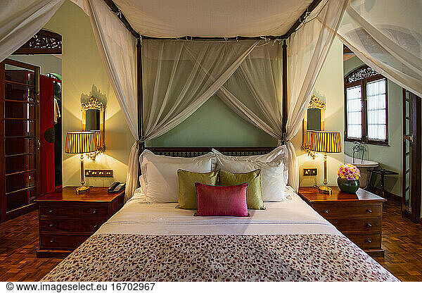 Interior of luxury resort hotel in Colombo / Sri Lanka