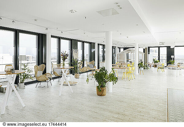 Interior of modern coworking office