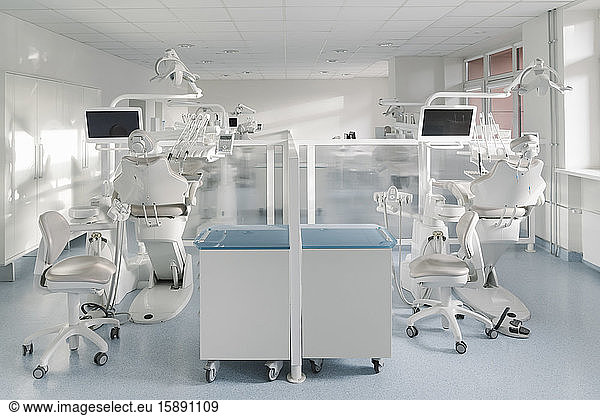 Interior of modern dental clinic