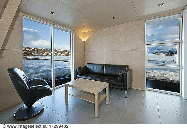 interior of modern Icelandic holiday home