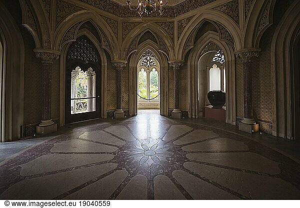 Interior of Monserrate Palace.