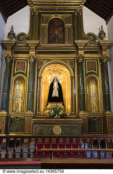 Interior of San Francisco church  side chapel  Las Palmas  Gran Canaria  Canary Islands  Spain  Europe