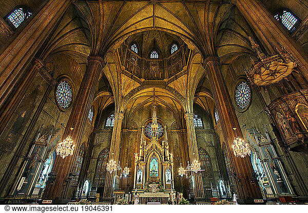 Interior of San Sebastian Church  Manila  Philippines