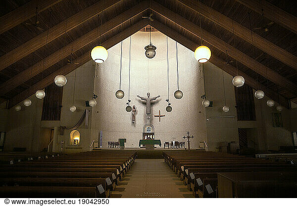 Interior of the cathedral in Winnipeg