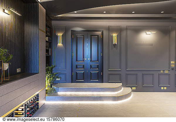 Interior of the living room in a luxurious property  London  UK