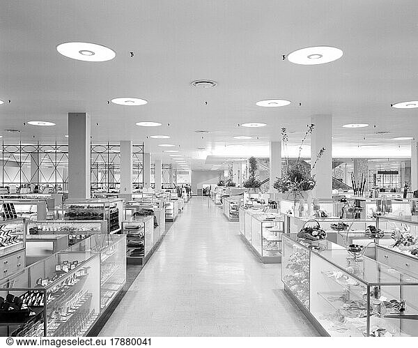 Interior View  Gimbel Brothers Department Store  Yonkers  New York  USA  Gottscho-Schleisner Collection  1955