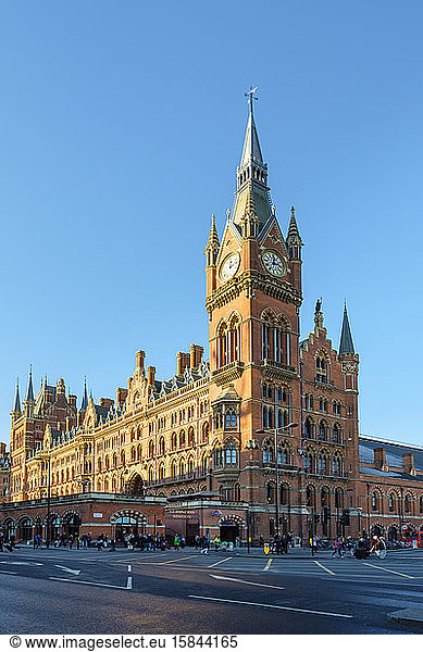 Internationaler Bahnhof St. Pancras  London  England  Vereinigtes Königreich