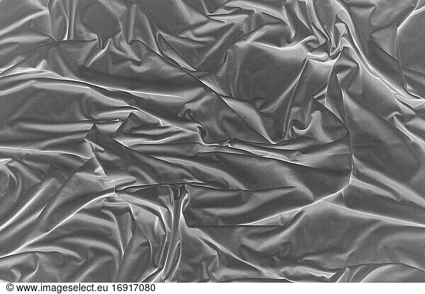 Inverted image of crumpled cloth bedding