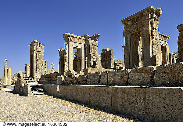 Iran  Achämenidische Ausgrabungsstätte von Persepolis  Ruinen des Darius-Palastes