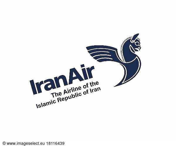 Iran Air  rotated logo  white background