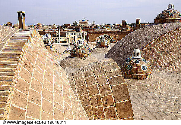 Iran Kashan  city  Hammam Sultan Mir Ahmad  (bath house)  roof