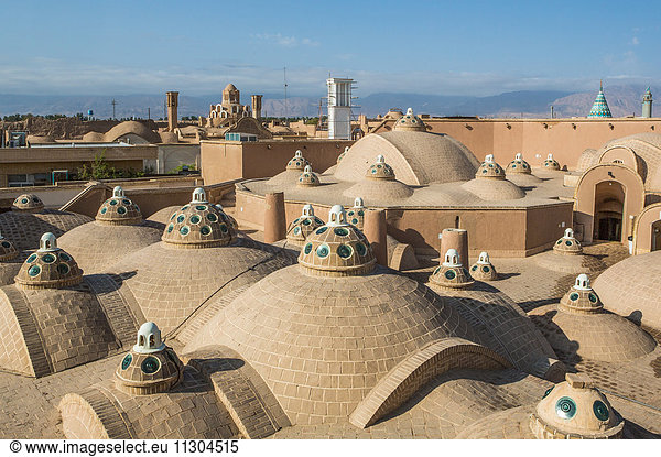 Iran Kashan City Hammam Sultan Mir Ahmad (bath house) the roof