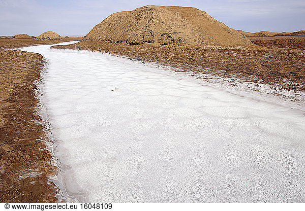 Iran  Salzwiese in der Wüste Lut