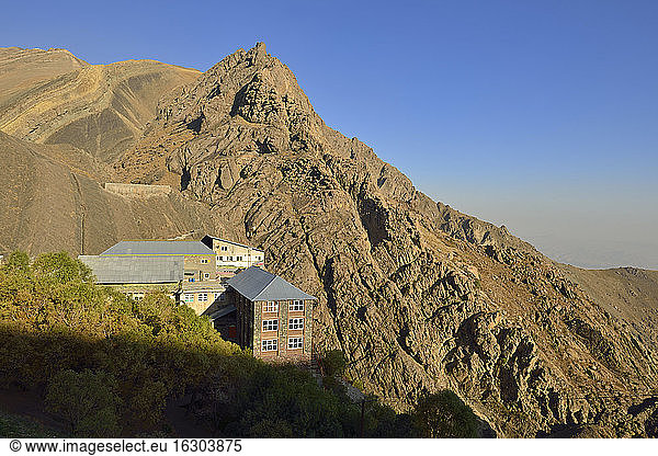 Iran  Tehran Province  Alborz Mountains  Mount Tochal  Shir Pala mountain hut