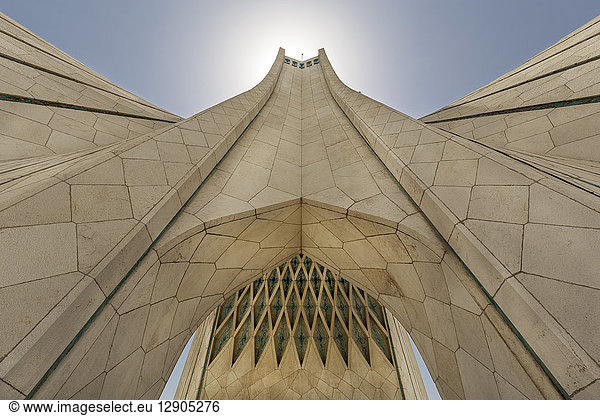 Iran  Tehran  Tehran  Azadi Tower  worm's eye view