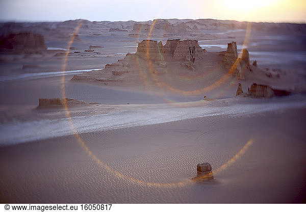 Iran  Wüste Lut bei Sonnenuntergang
