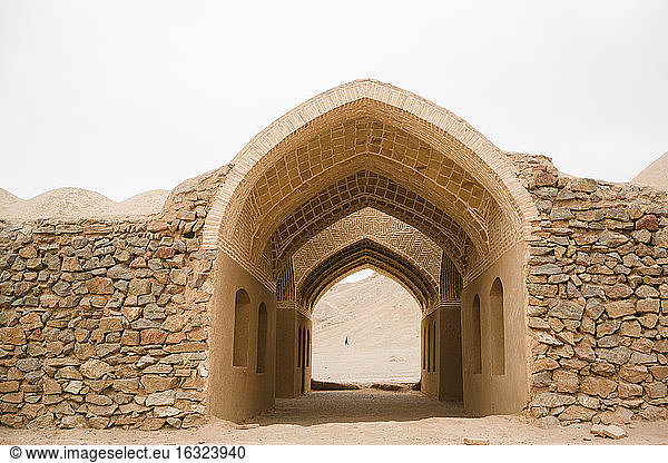 Iran  Yazd  view to archway