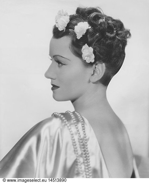 Irene Bennett  Head and Shoulders Profile  Paramount Pictures Publicity Portrait  1936