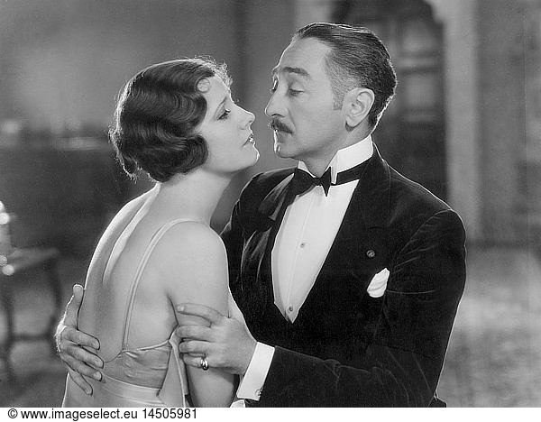 Irene Dunne  Adolphe Menjou  on-set of the Film  The Great Lover  1931