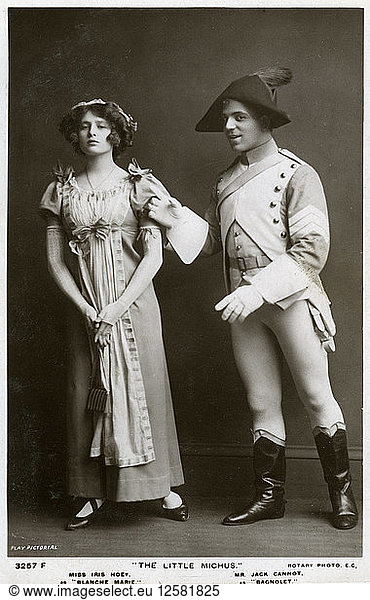 Iris Hoey and Jack Cannot  British actors  c1908.Artist: Rotary Photo