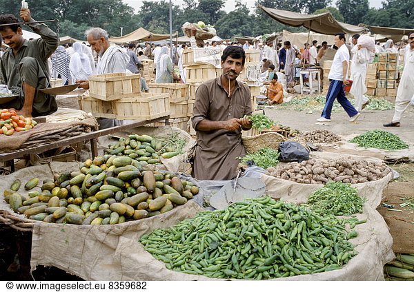 Islamabad  Hauptstadt  Lebensmittel  Frucht  Gemüse  Markt  Pakistan