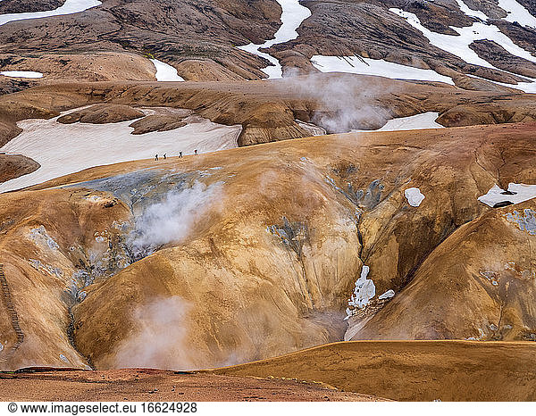 Island  Südliche Region  Hveradalir heiße Quellen im Kerlingarfjoll-Gebirge