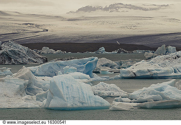 Island  Skaftafell-Nationalpark  Gletschersee Jokulsarlon