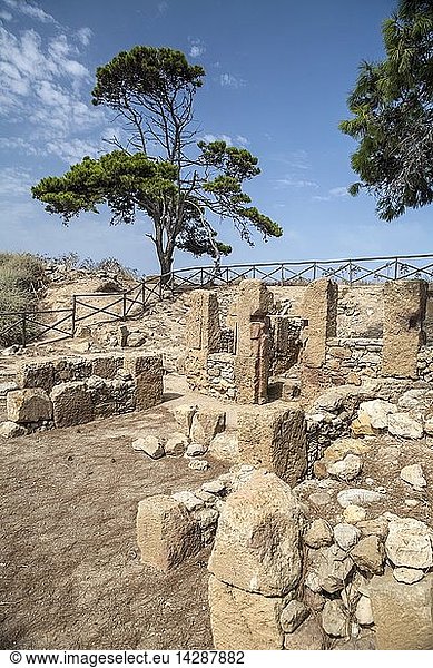 Isola San Pantaleo island  Mozia  museum  excavations  ancient ruins  nature reserve  Stagnone of Marsala  Sicily  Italy  Europe