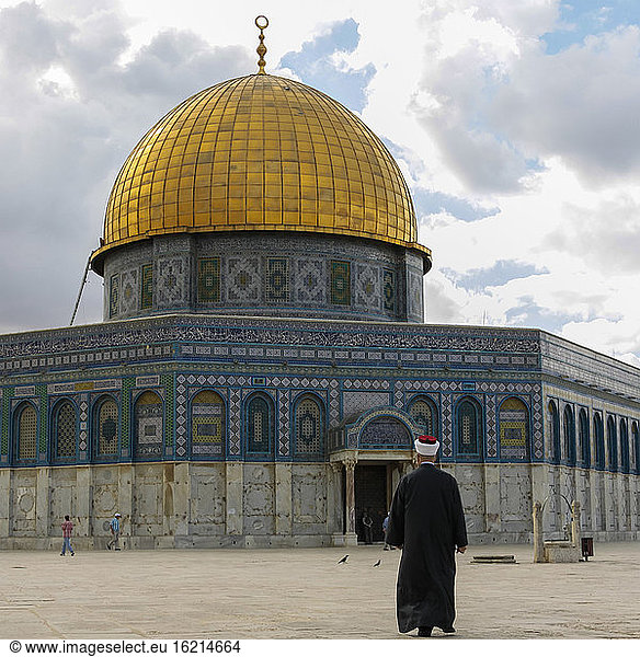 Israel  Jerusalem  Blick auf den Felsendom