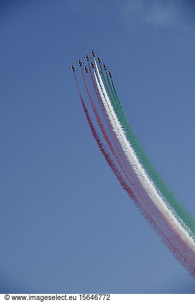 Italian Aerobatic Squadron  Frecce Tricolori  Air Show 2019  Lignano Sabbiadoro  Lignano  Adria  Friuli Venezia Giulia  Italy  Europe