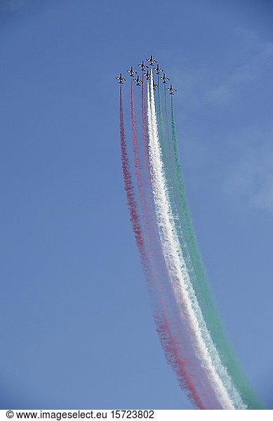 Italian Aerobatic Squadron  Frecce Tricolori  Air Show 2019  Lignano Sabbiadoro  Lignano  Adria  Friuli Venezia Giulia  Italy  Europe