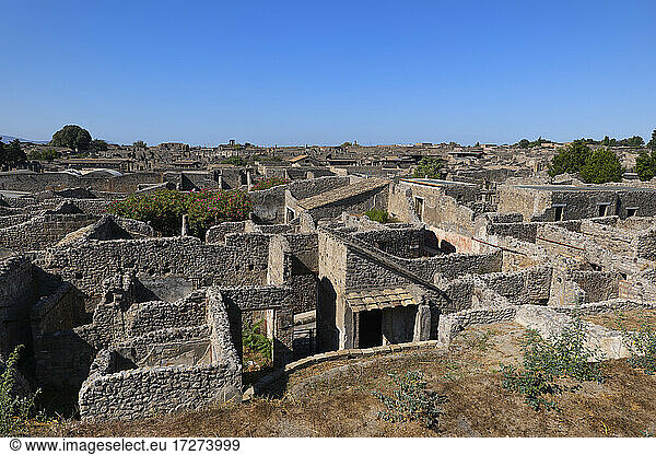 Italien,  Kampanien,  Pompeji,  Ruinen der antiken römischen Stadt
