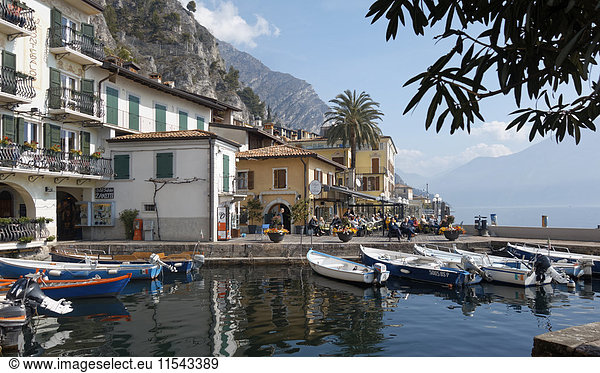 Italien  Lombardei  Brecia  Gardasee  Limone sul Garda  Hafen