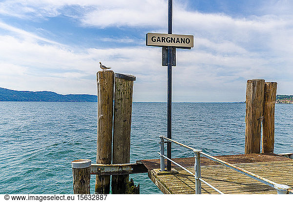 Italien  Lombardei  Gargano  Gardasee  Ortsschild