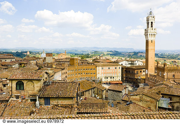 Italien Piazza del Campo Siena Toskana