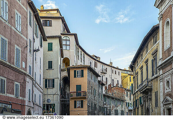 Italien  Provinz Perugia  Perugia  Historische Altstadthäuser